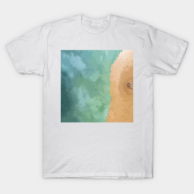 Beach Art T-Shirt by NJORDUR